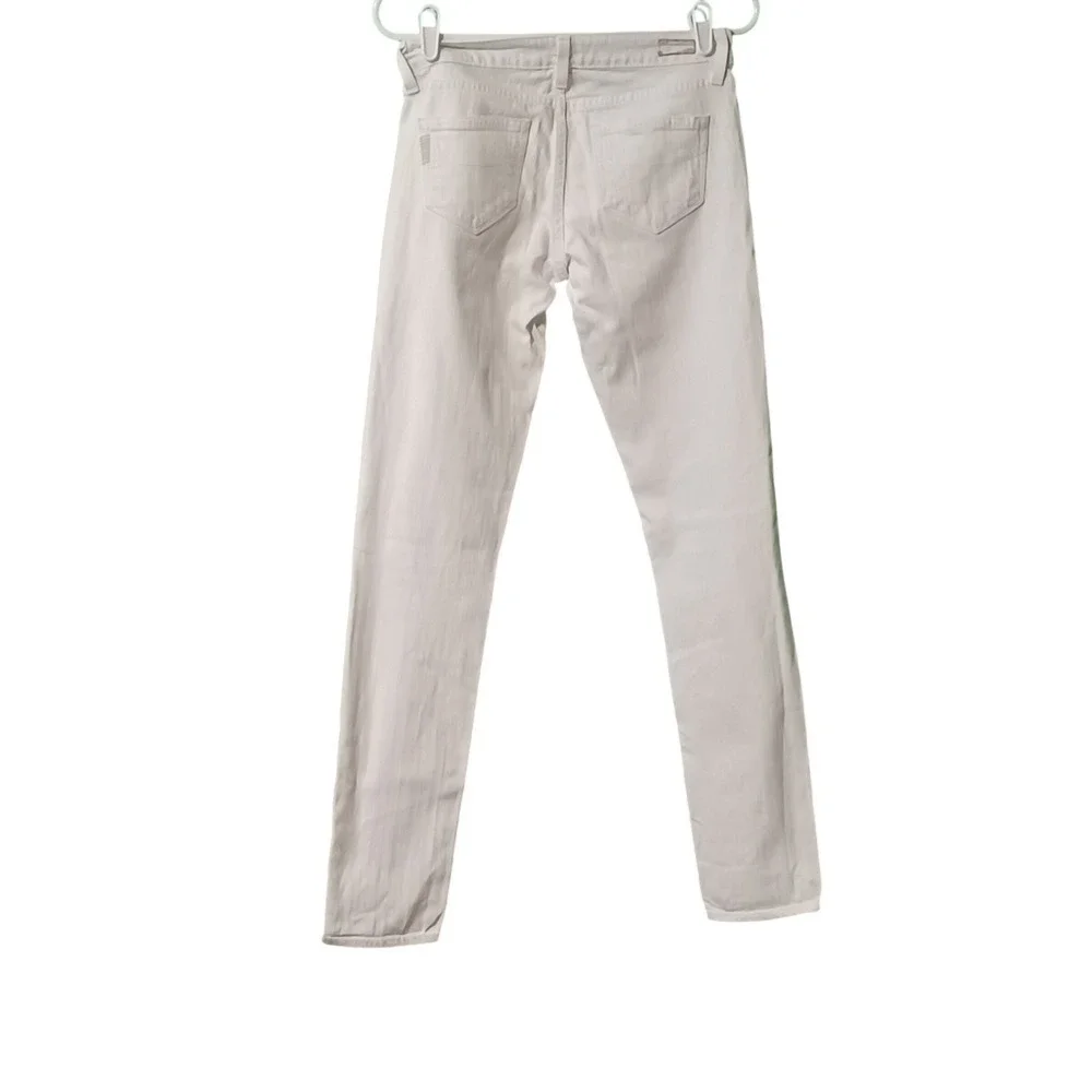 Paige Skyline Skinny Jeans White Denim Size 25 Made in USA‎ Womens